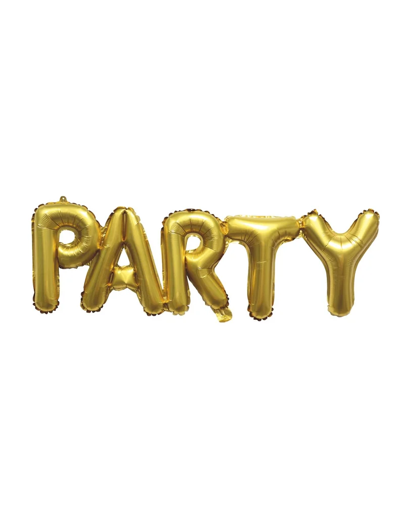 Goldener Party-Aluminiumballon 1 m für Geburtstag