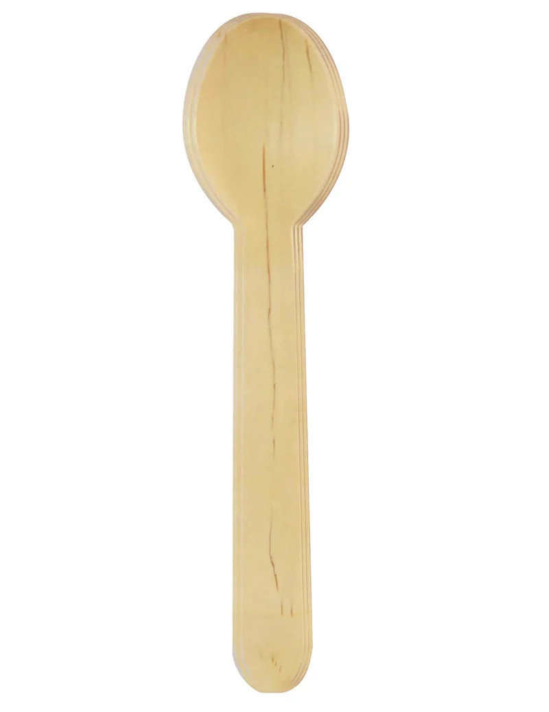 8 umweltfreundliche Holzlöffel 15 cm