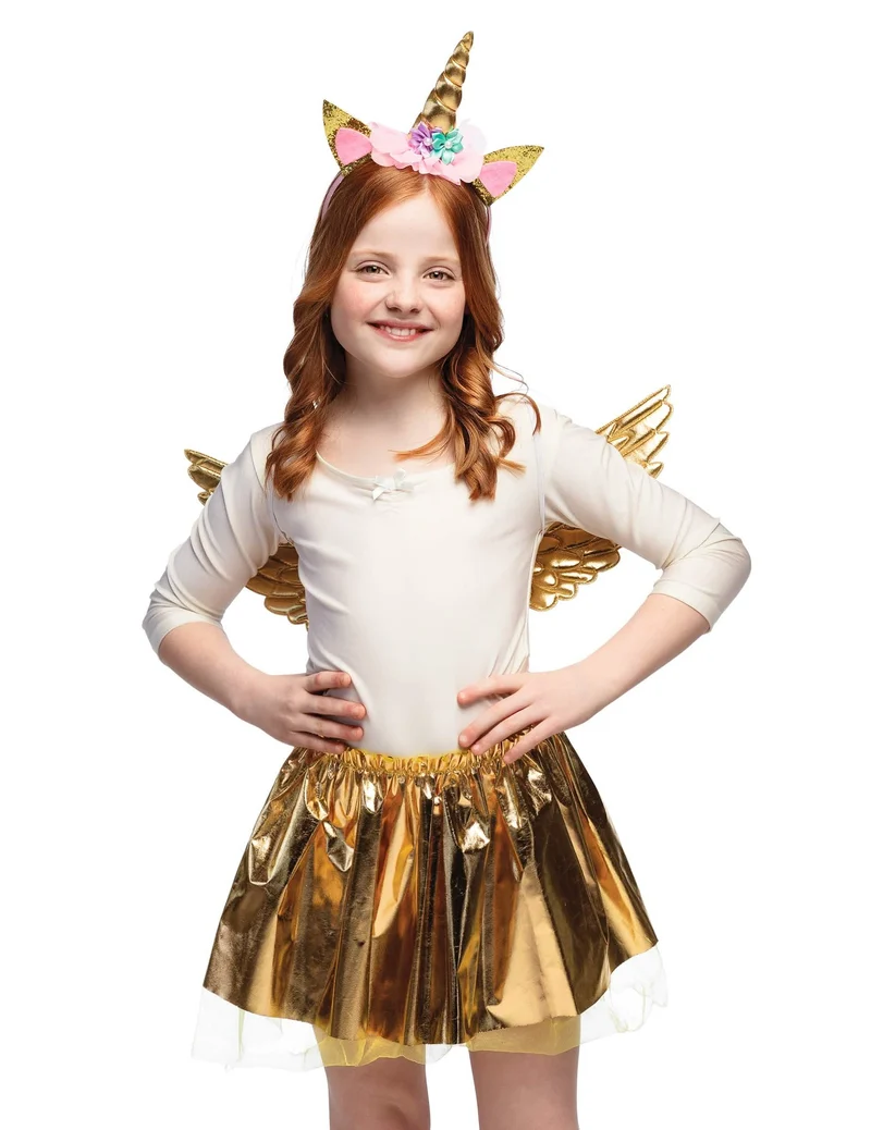 Goldenes Einhorn-Set für Kinder