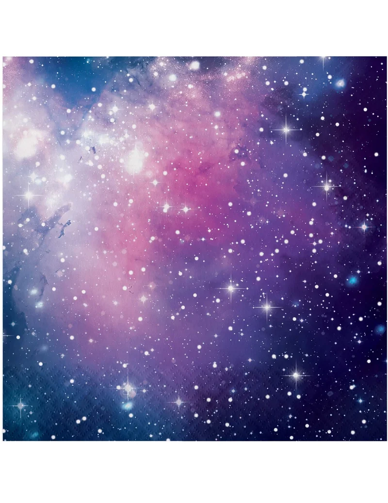 16 Servietten aus Papier Galaxy 33 x 33 cm Milchstraße