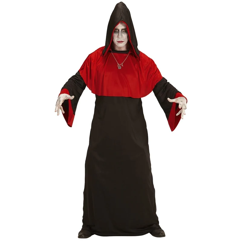 Halloween Kostüm Schwarz Rot Herren Dämon