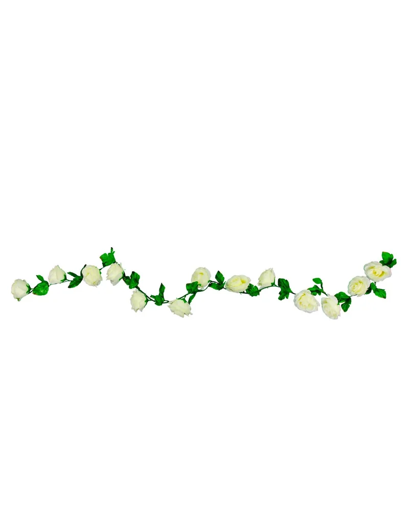 Weiße Rosengirlande 220 cm für eine romantische Hochzeit