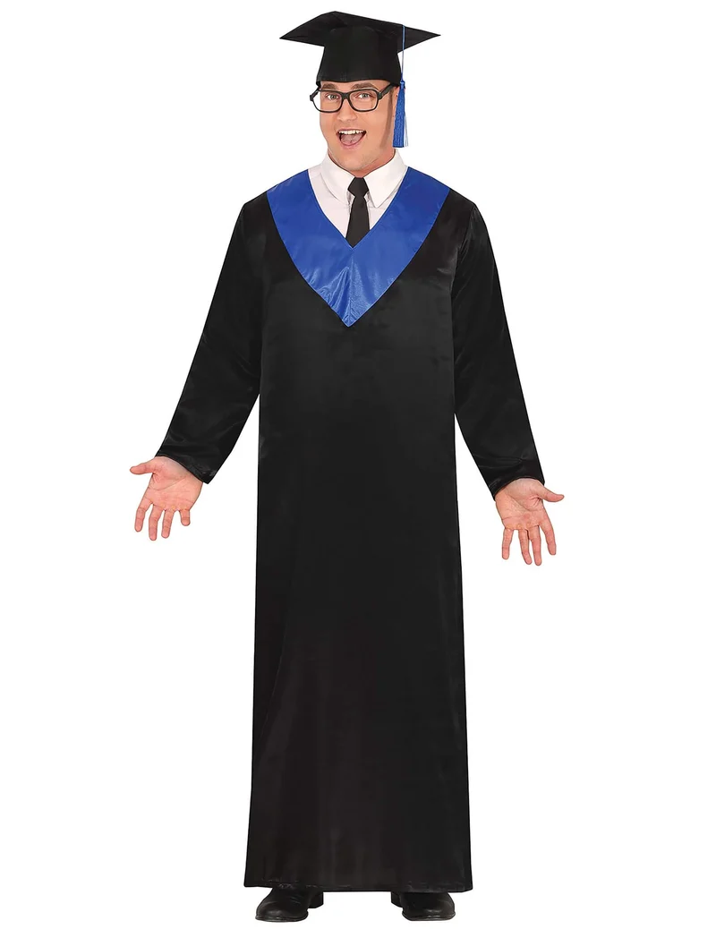 Blau-schwarzes Diplomatenkostüm, erwachsene