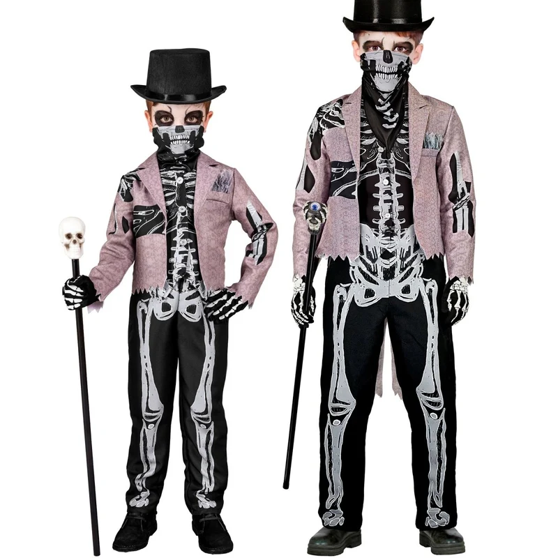 Halloween Kostüm Kind Skelett Bräutigam