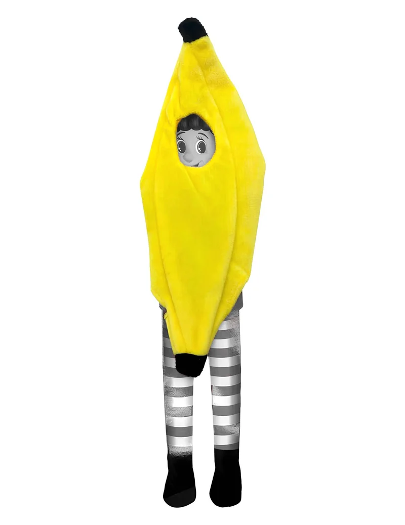 Bananen-Kostüm für Weihnachtswichtel-Puppe