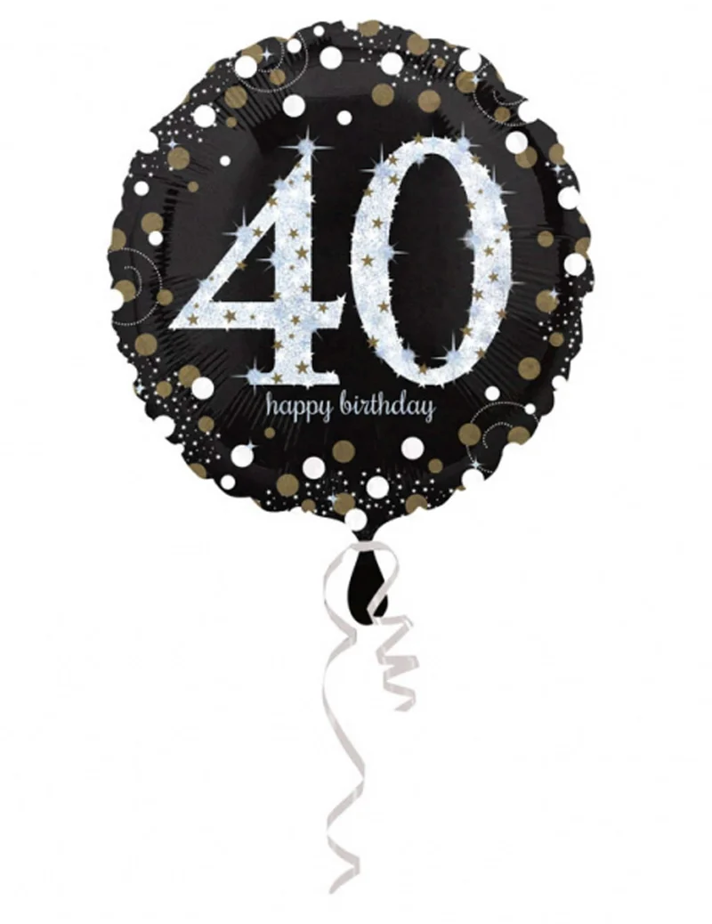 Aluminium Ballon alles Gute zum Geburtstag 40 - 45 cm