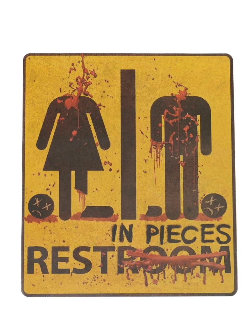 Halloween-Aufkleber Rest in Pieces 43cm x 30cm