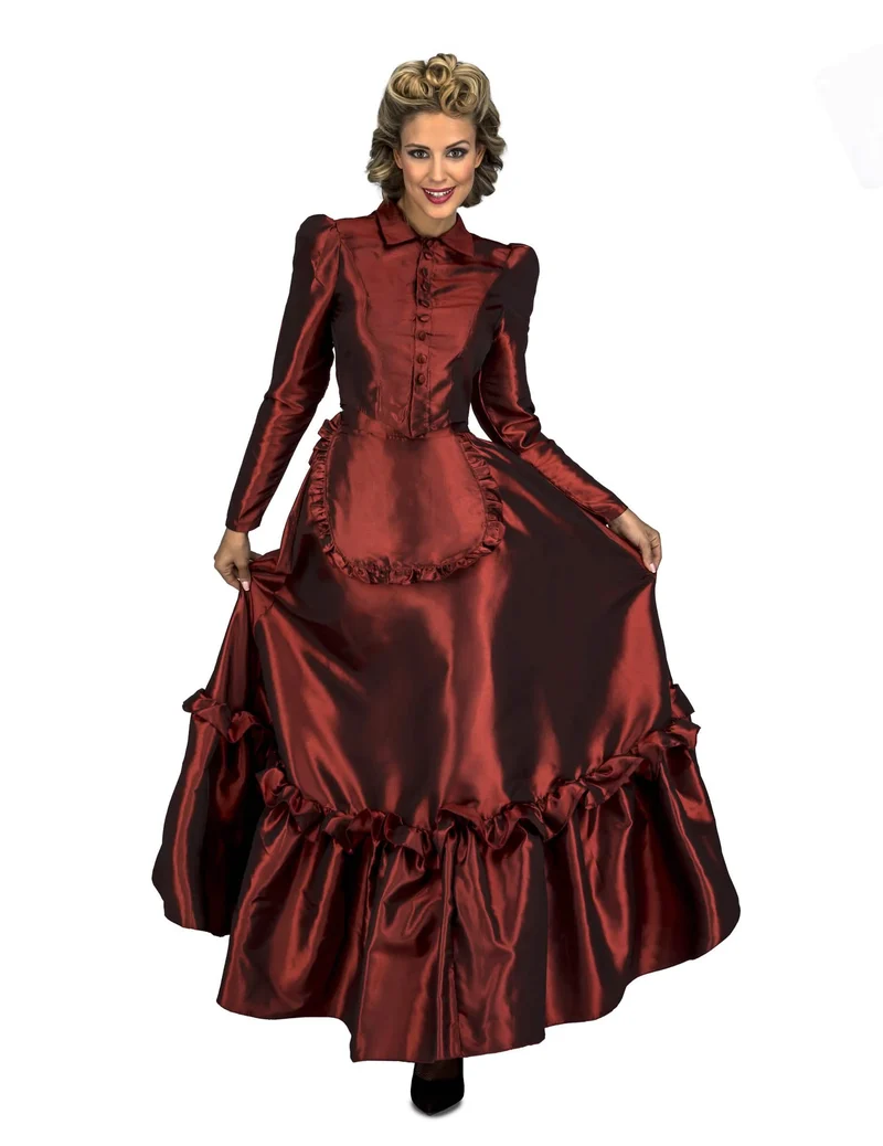 Western-Kostüm für Damen Faschings-Verkleidung rot