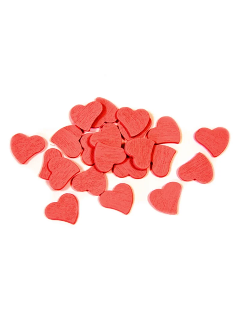 30 rote Holzherzen Tischkonfetti 10 g Hochzeit