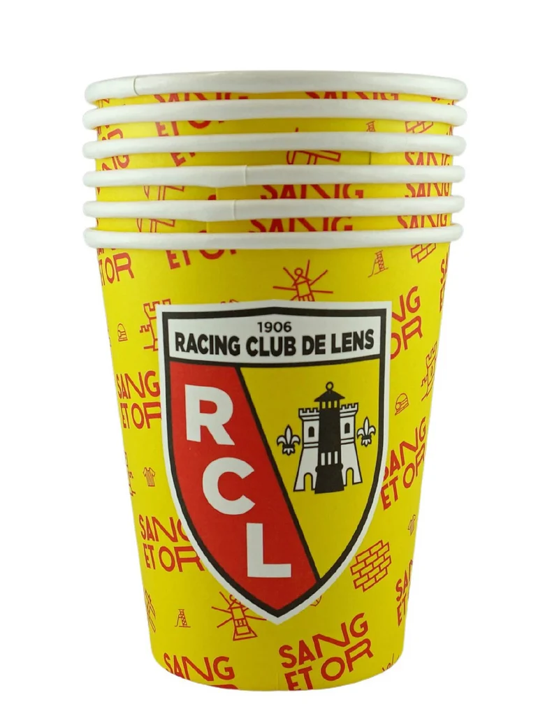 6 Pappbecher RC Lens 25 cl