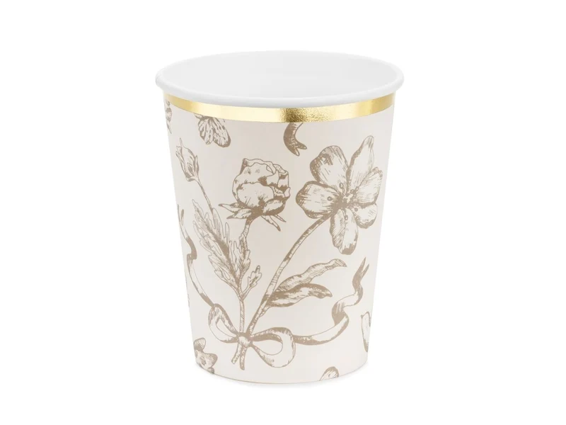Blumen Tasse 220ml 6Stück