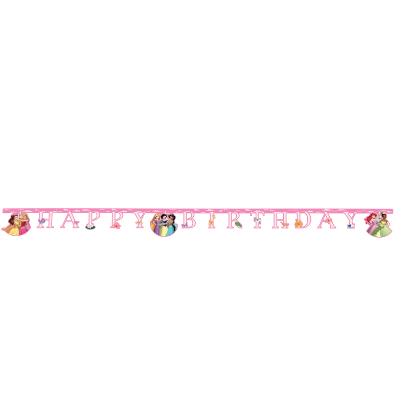 Disney Prinzessinnen Buchstabengirlande Happy Birthday