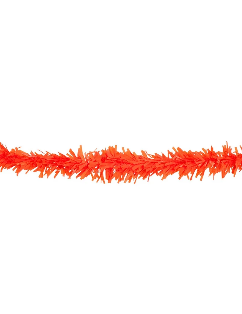 Orange PVC Girlande 10 Meter flammhemmend