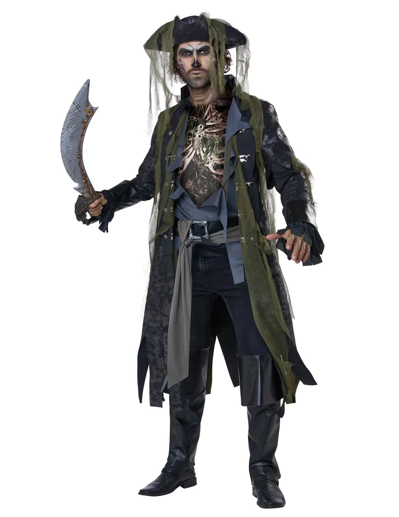 Piraten-Zombiekostüm für Erwachsene Deluxe