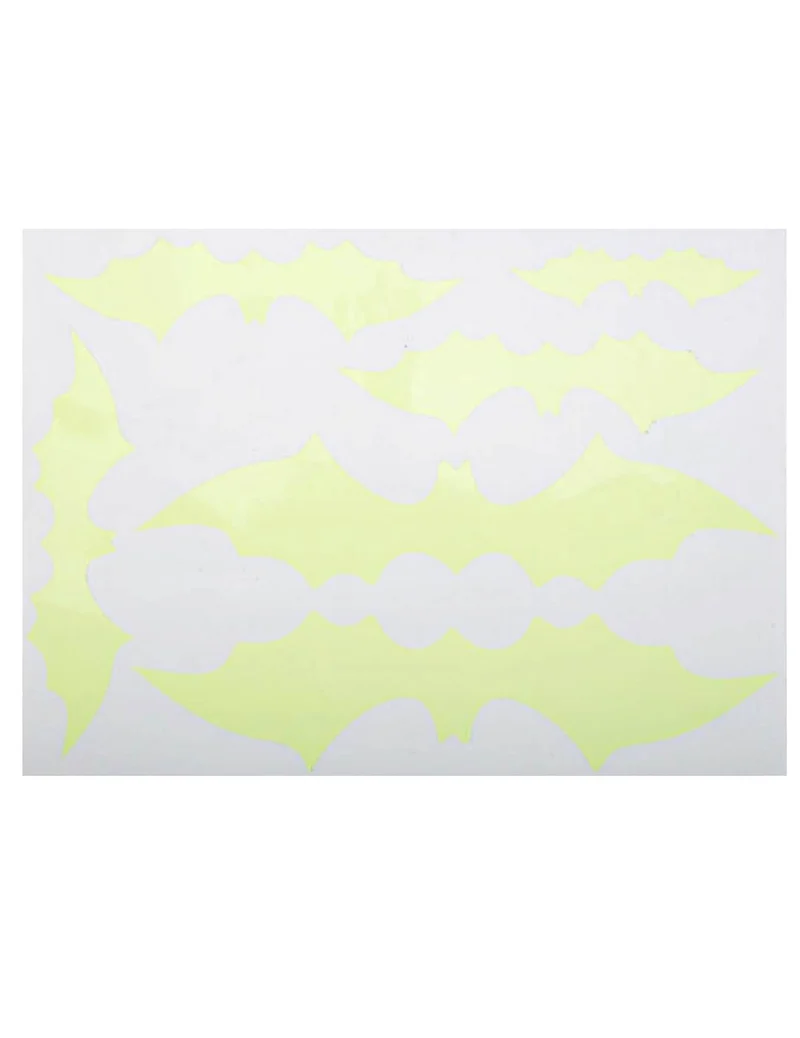 Fledermaus Sticker phosphoreszierend 2,5-6 cm