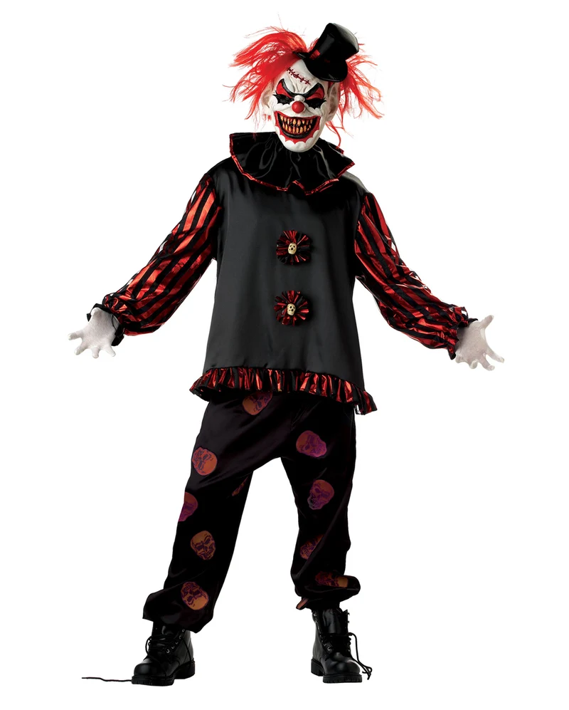 Horror Clown Kostüm mit Maske