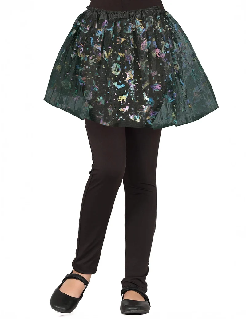 Halloween-Tutu mit buntem Muster für Mädchen