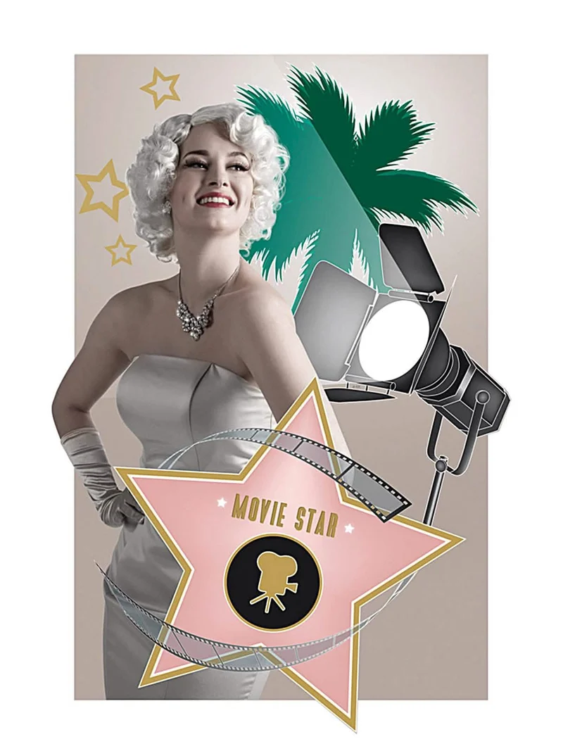 Hollywood Dekobild Diva 36x40cm