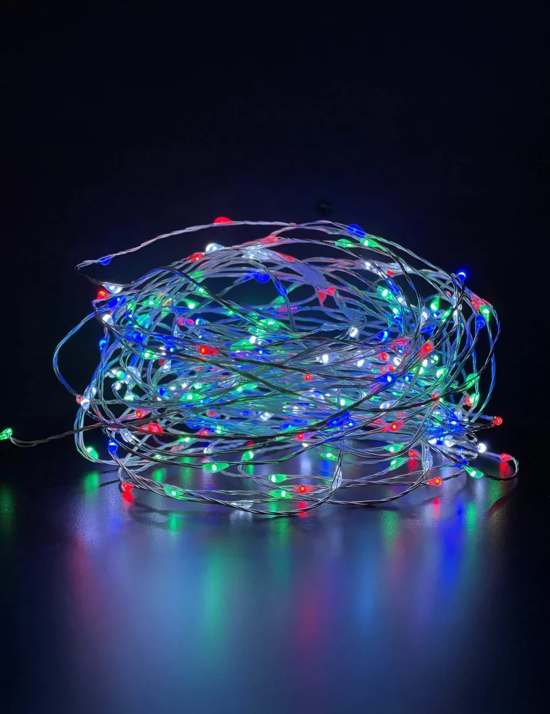 Mehrfarbige Lichterkette 9 m 180 LED Lichterschlauch für Außen