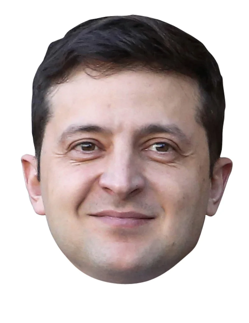 Wolodymyr Zelensky Pappmaske für Erwachsene