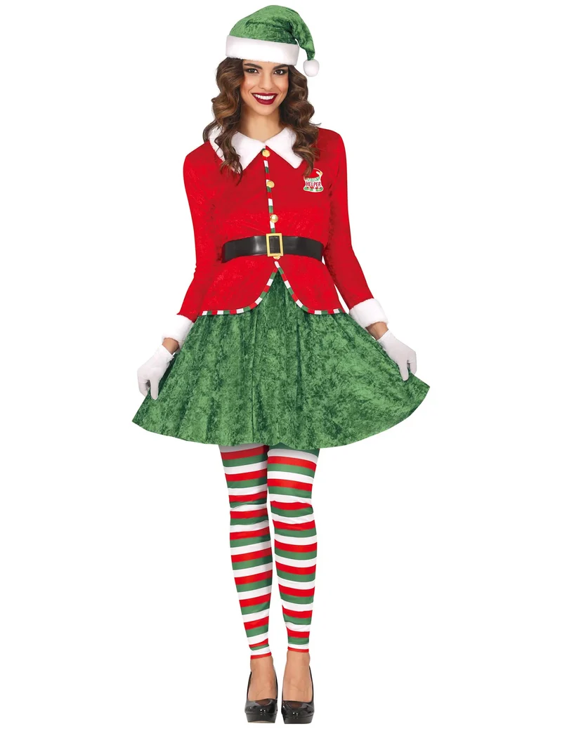 Weihnachtself Kostüm für Damen