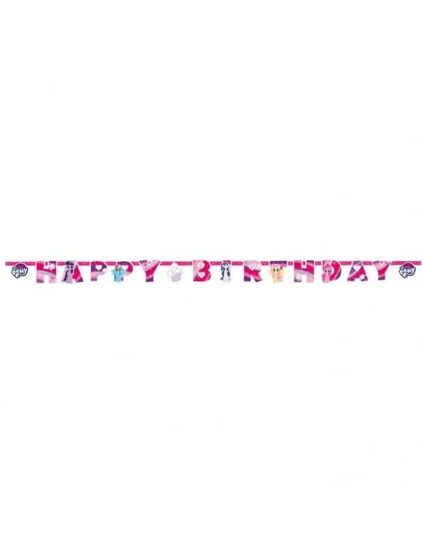 Happy Birthday My Little Pony™ Girlande 200 x 15 cm