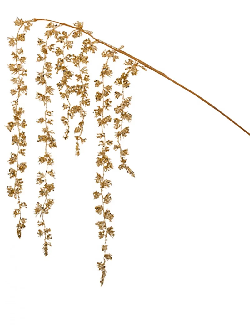 Champagner-Glitzerzweige, 97 cm, für Weihnachten
