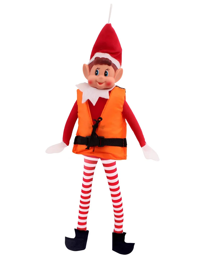 Rettungswesten-Kostüm für Weihnachtswichtel