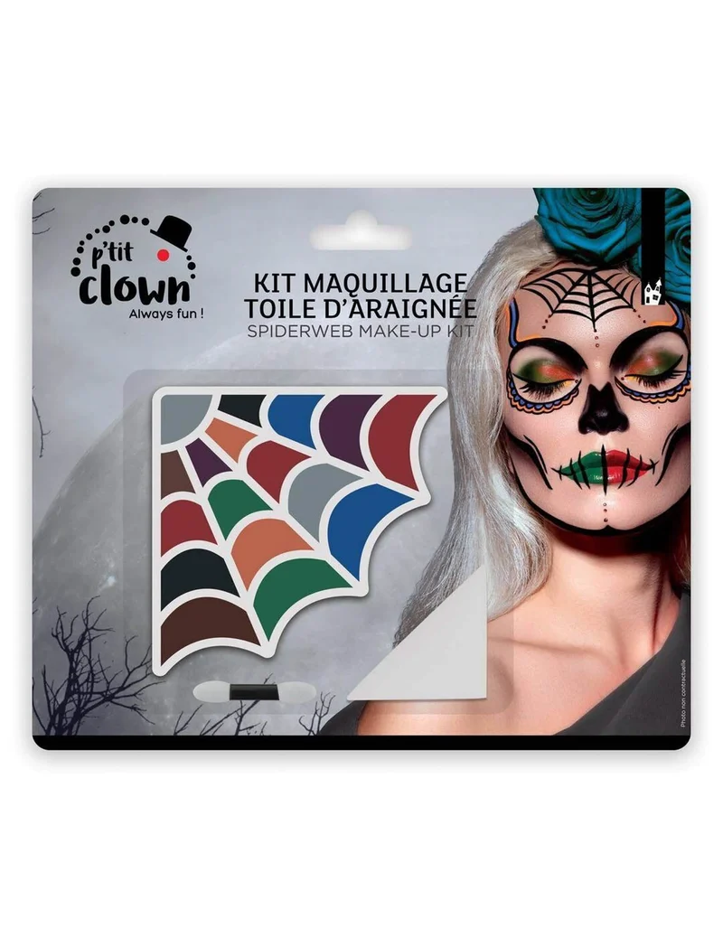 Halloween Spinnennetz Make-up-Pailette