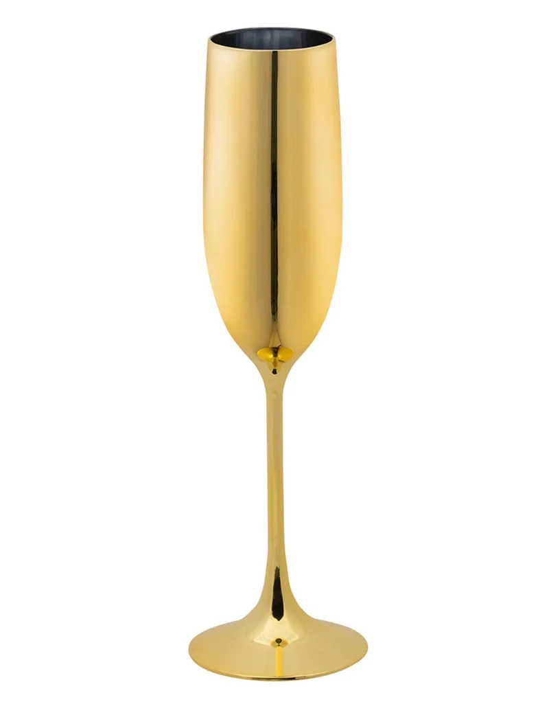 Champagnerflöte goldfarben - 12,5 cl