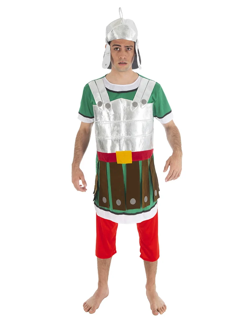 Römischer Krieger Asterix und Obelix™ Gallier rot-grün-weiss