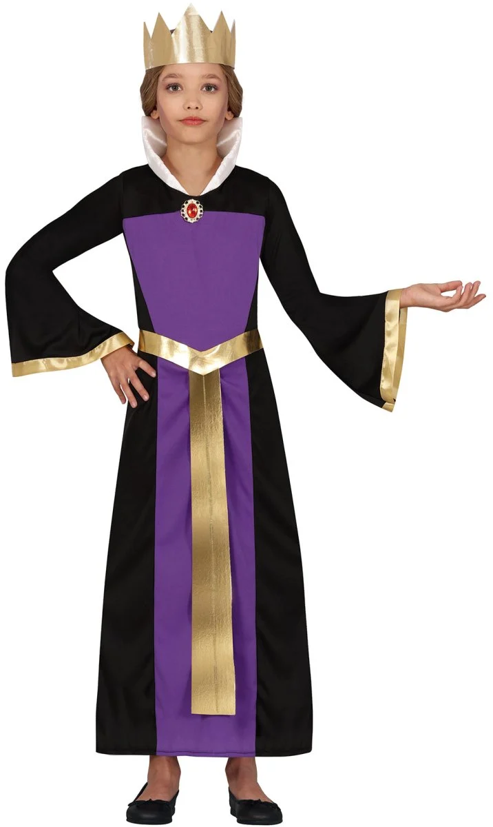 Halloween Kleid Lila Mädchen Königin