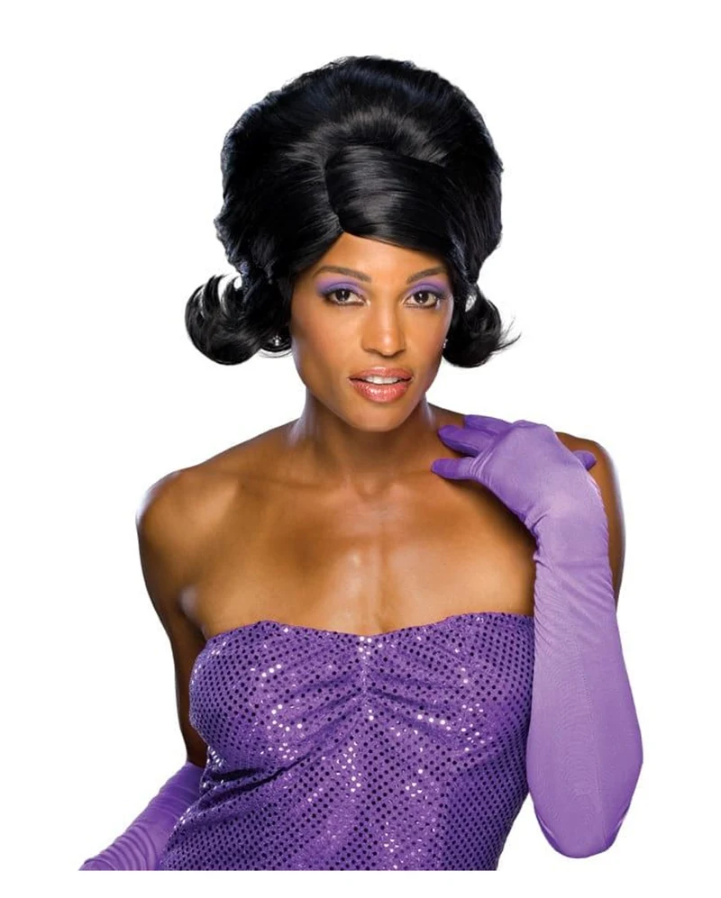 Dreamgirls Perücke schwarz 60s Style