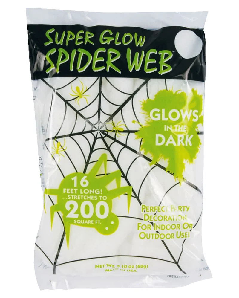 "Glow in the Dark" Halloween Spinnennetz 60gr.