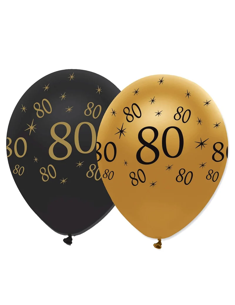 Luftballons 80. Geburtstag