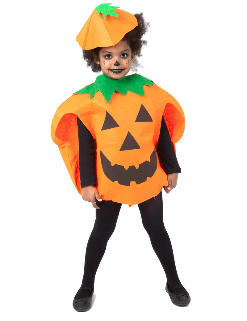 Kürbis Kostüm für Kinder orange