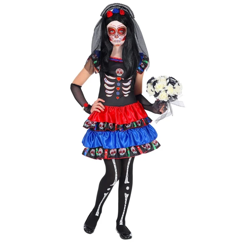 Dia De Los Muertos Kostüm Kind