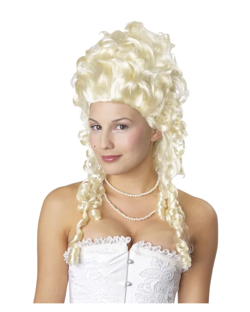 Weißblonde Marie Antoinette Perücke