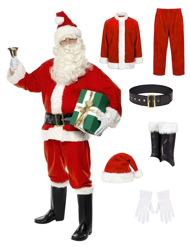 Weihnachtsmann-Kostüm Deluxe für Herren