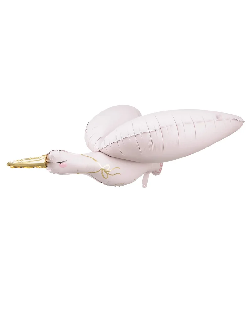 Storch Folienballon rosa