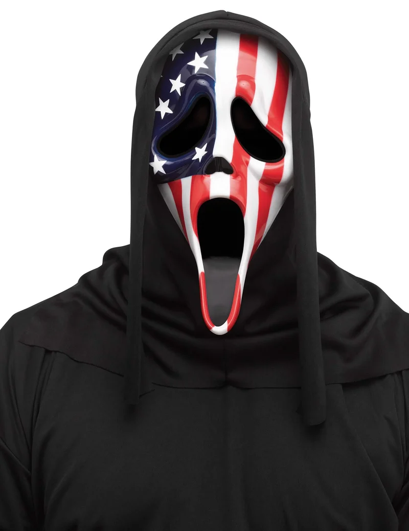 Scream USA-Flaggenmaske für Erwachsene