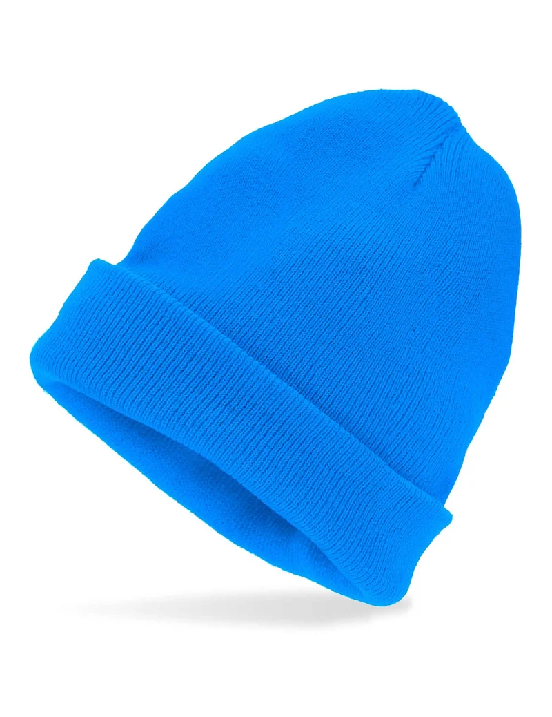 Hellblaue Beanie Mütze für Erwachsene