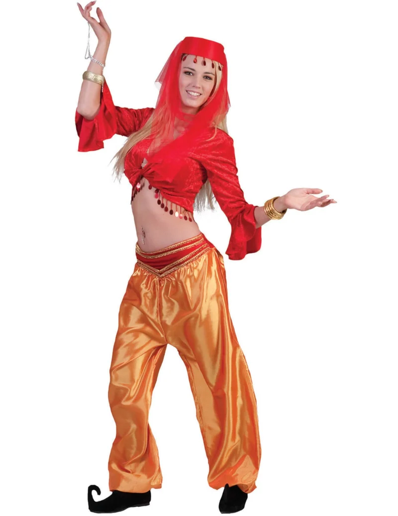 Orientalische-Tänzerin Damen-Kostümzubehör für Fasching rot