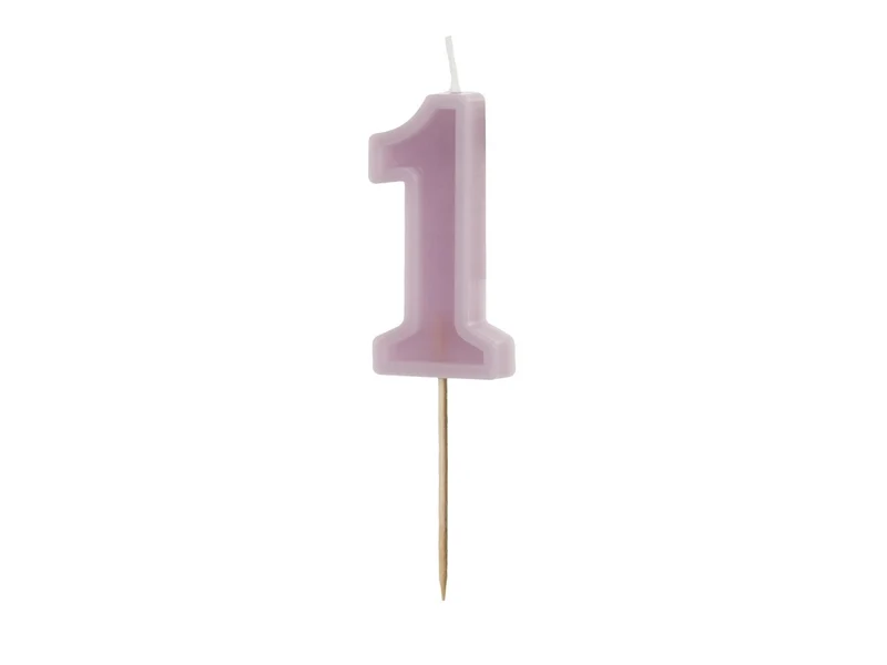 1 Jahr Kerze Nackt 10cm
