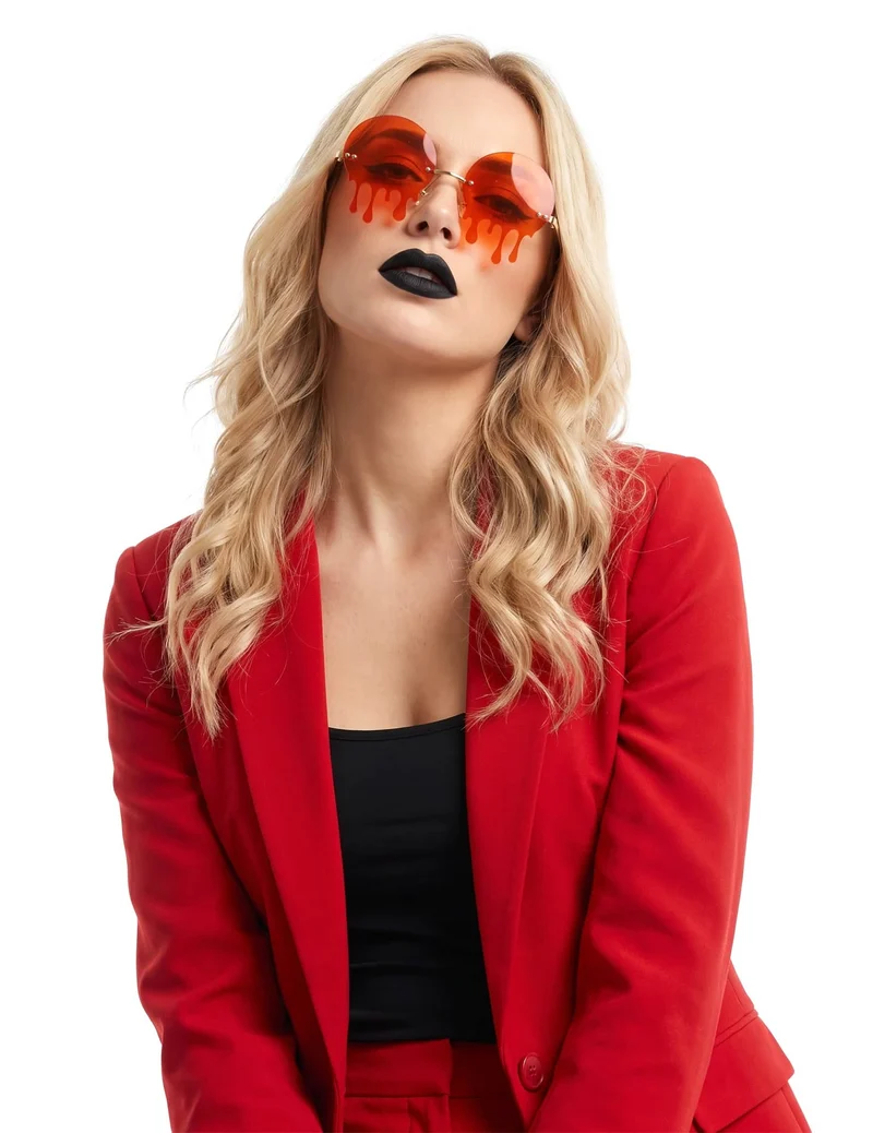 Rote Blutstropfenbrille für Erwachsene