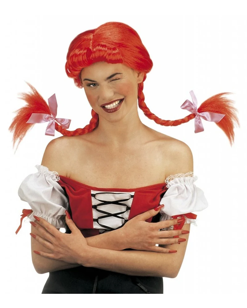 Freche Mädchen Zopfperücke