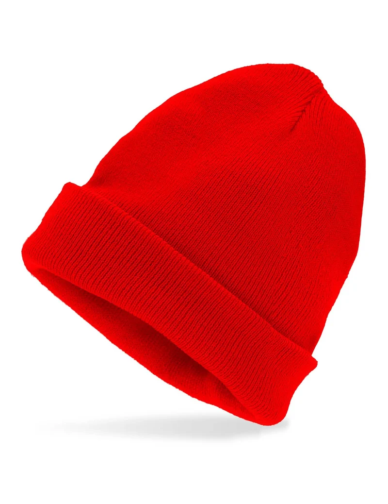 Rote Strickmütze für Erwachsene