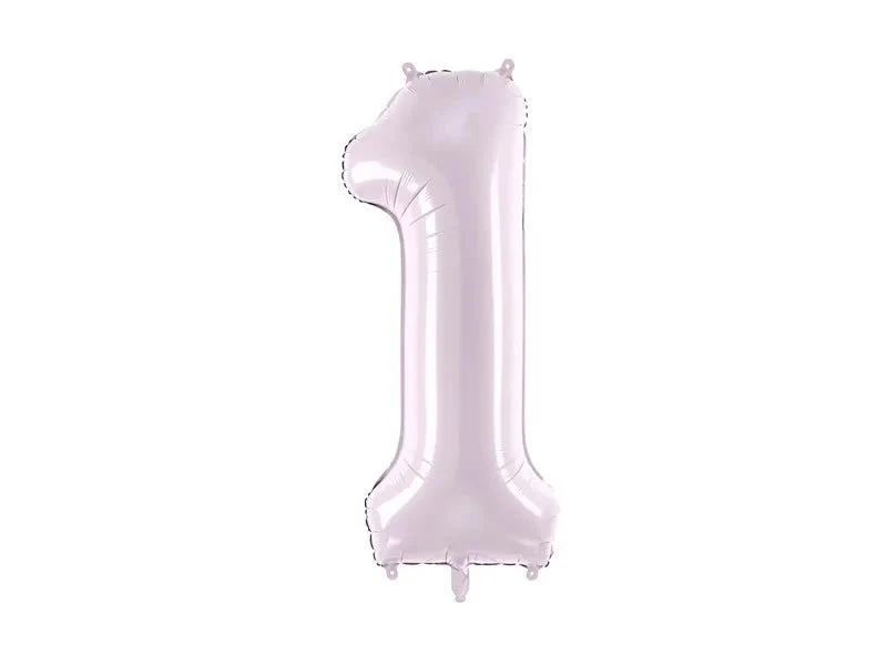 1 Jahr Figur Ballon Lila Leer 72cm