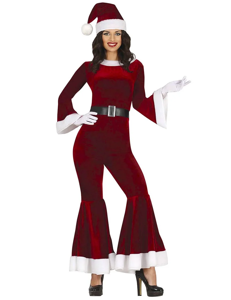 Weihnachtsdame für Damen rot