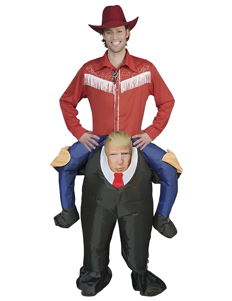 Aufblas Präsident Huckepack Kostüm